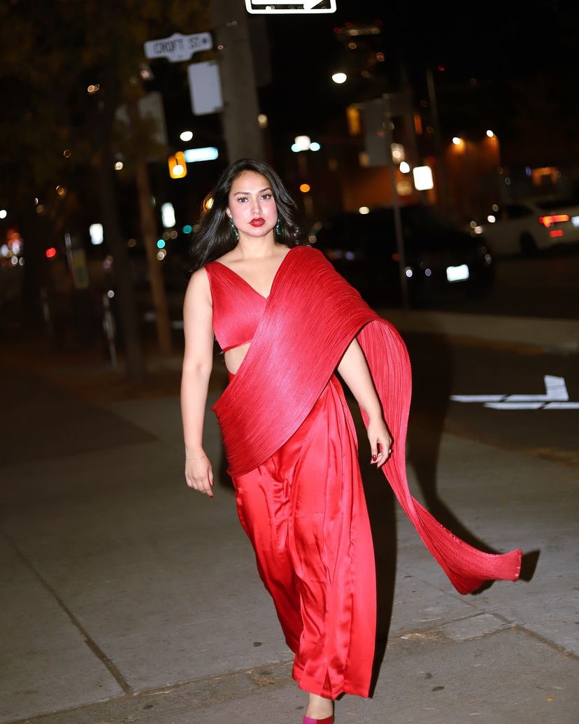 Helen Concept Saree in Red