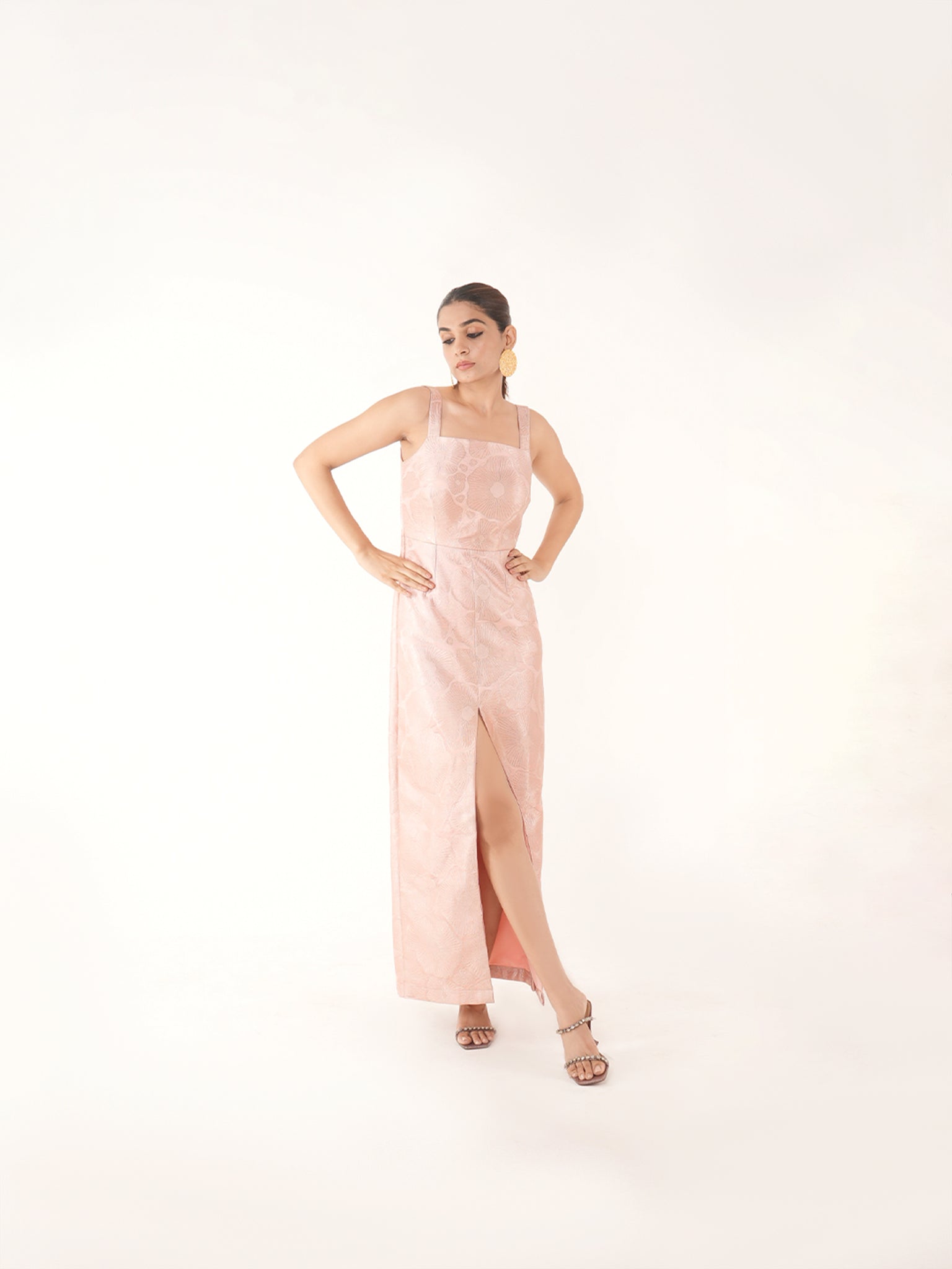 Kaizen Pink Silk Dress