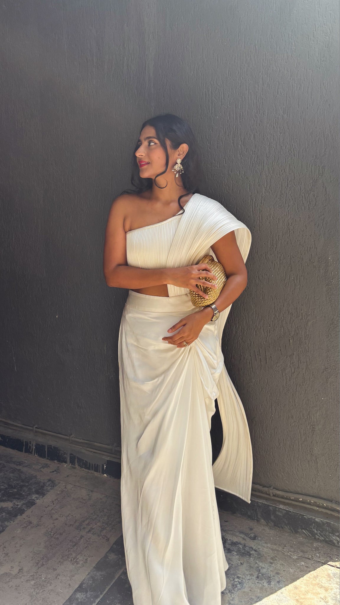 Zeenat Concept Saree In White