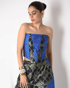 Crescent Silk Corset Set RTS | S |