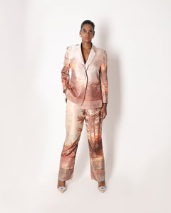 Scenery Silk Blazer