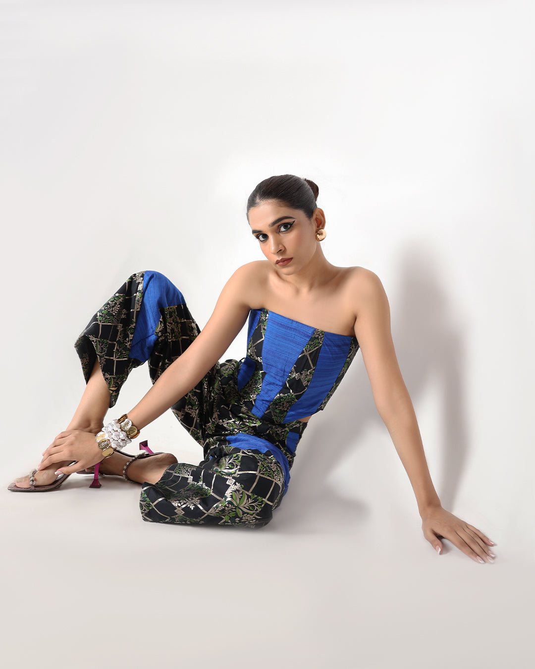Crescent Silk Corset Set RTS | S |