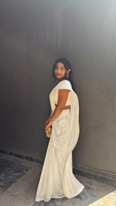 Zeenat Concept Saree In White