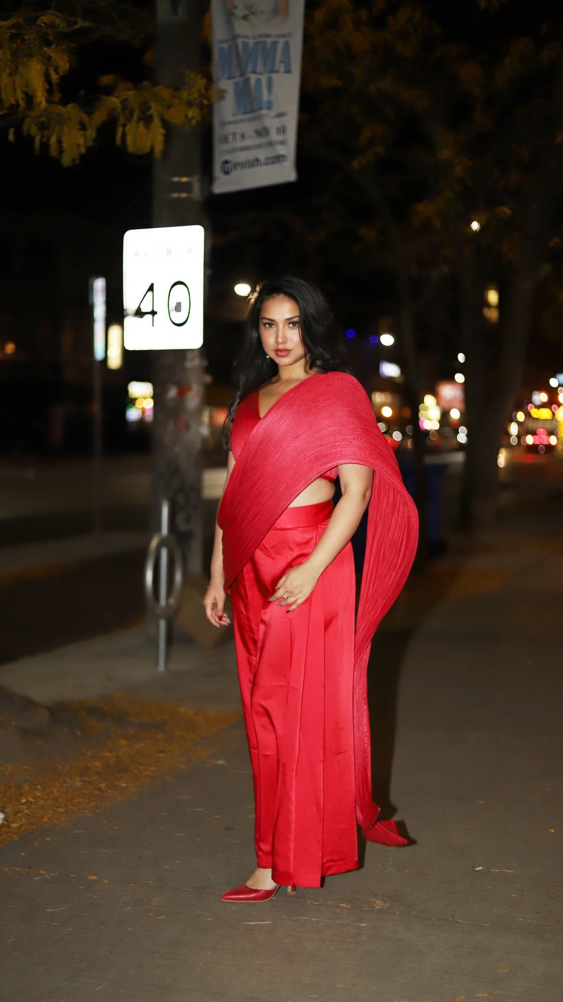 Helen Concept Saree in Red
