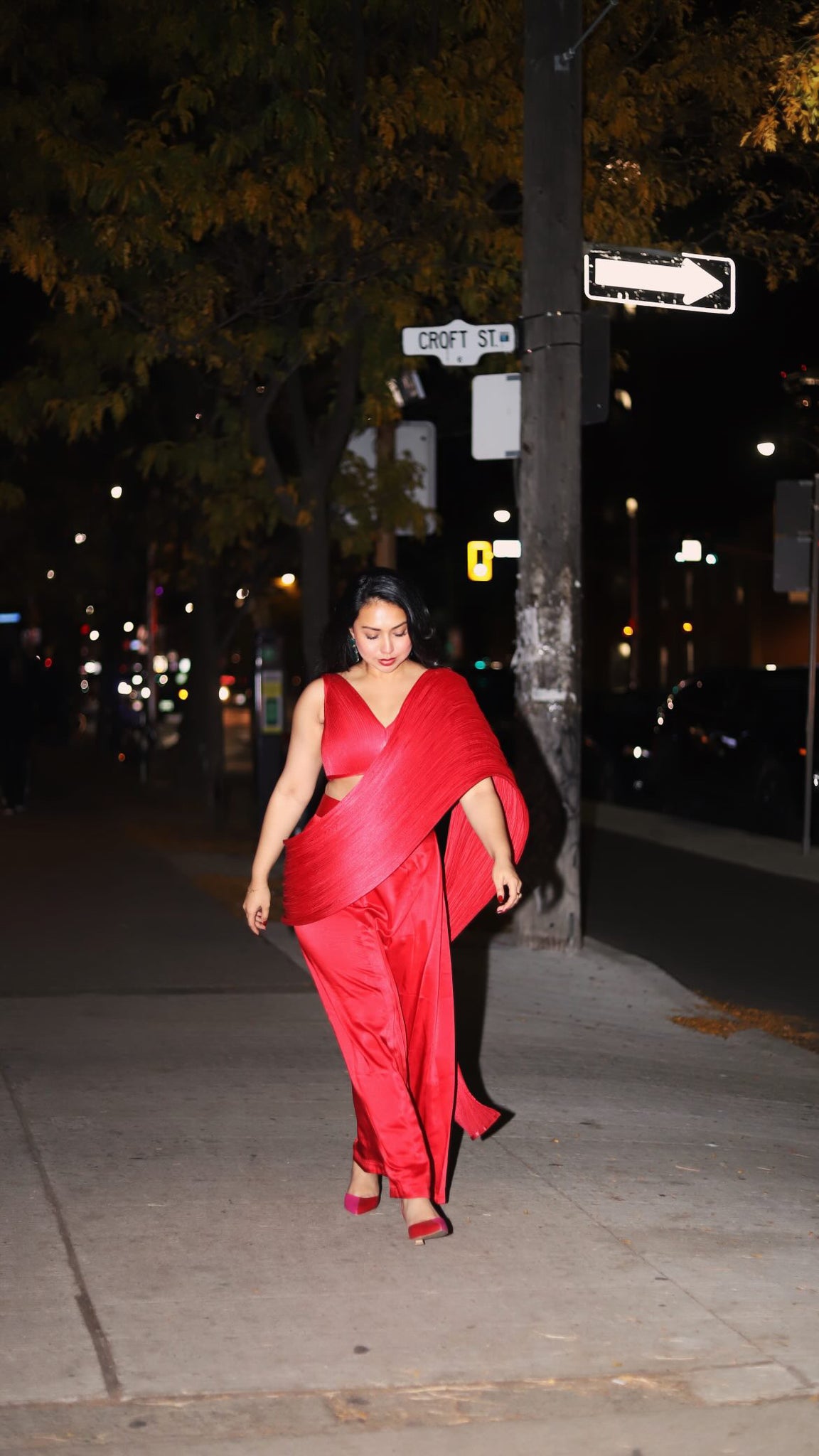Helen Concept Saree in Red