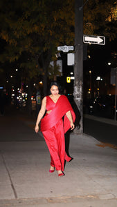 Helen Concept Saree in Red