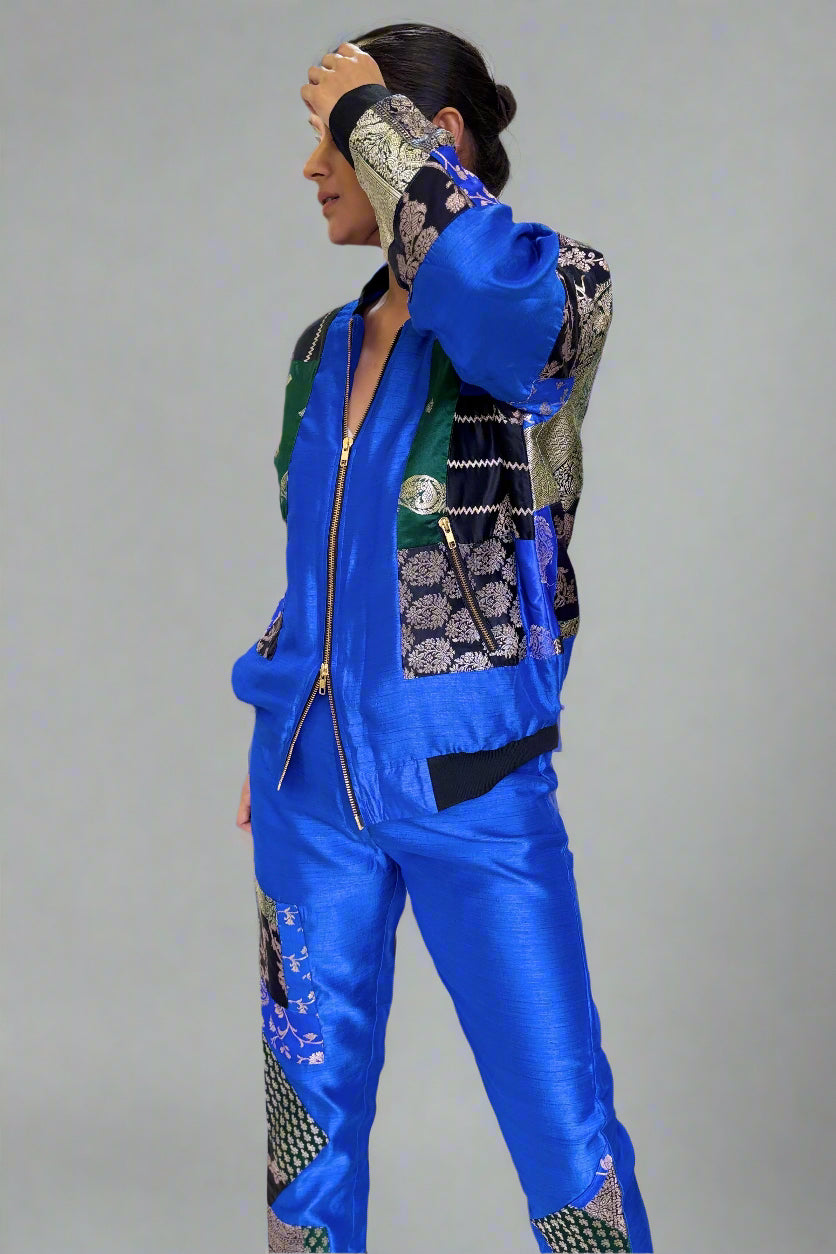 Bali Upcycled Unisex Silk Bomber Jacket