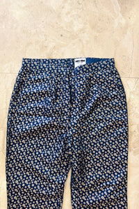 Shazeen Silk Pant In Teal RTS | L |