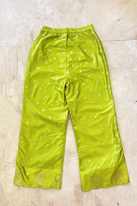 Parrot Green Silk Pant RTS | S |