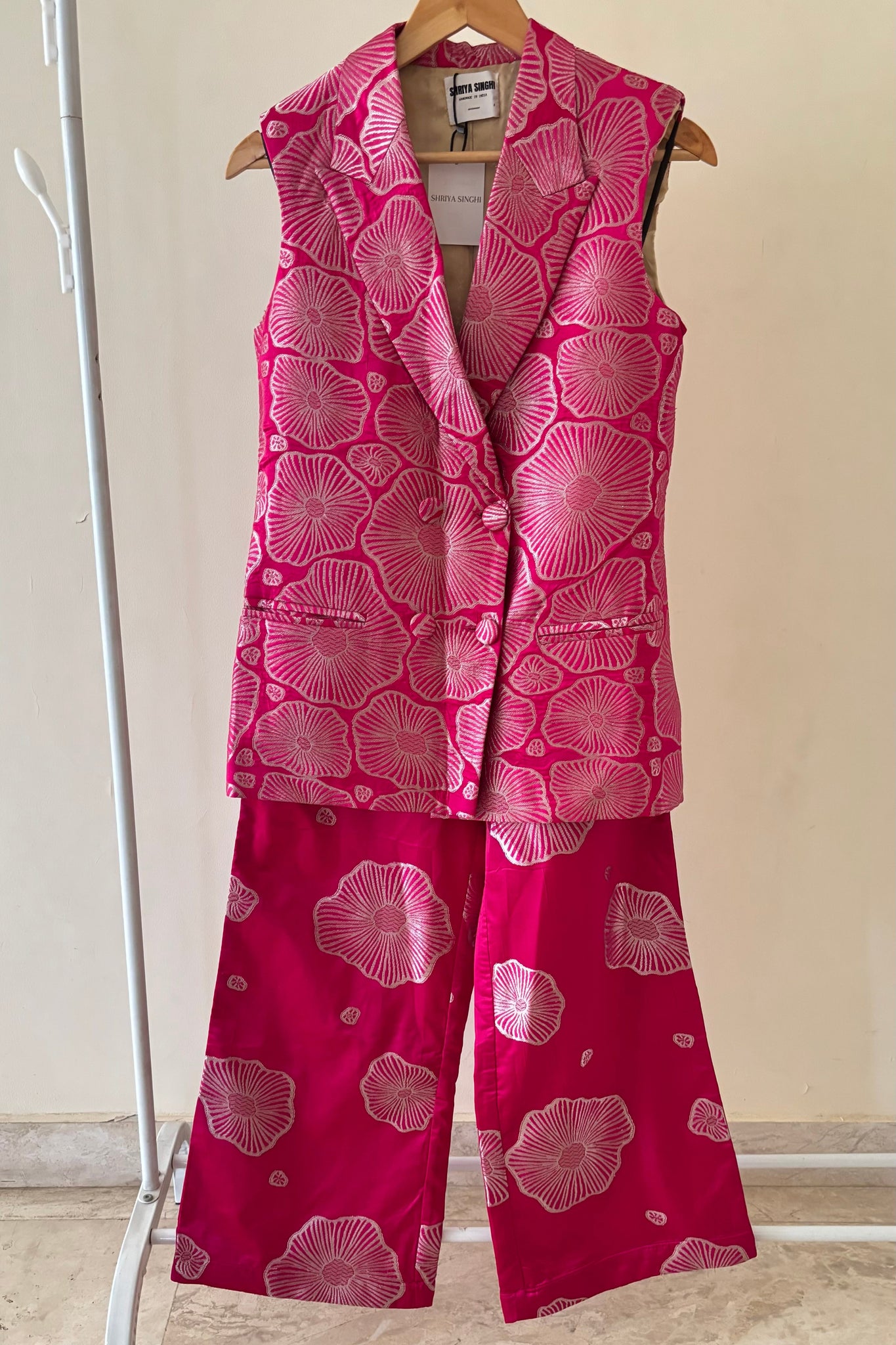Pink Silk PantSuit Set RTS | S |