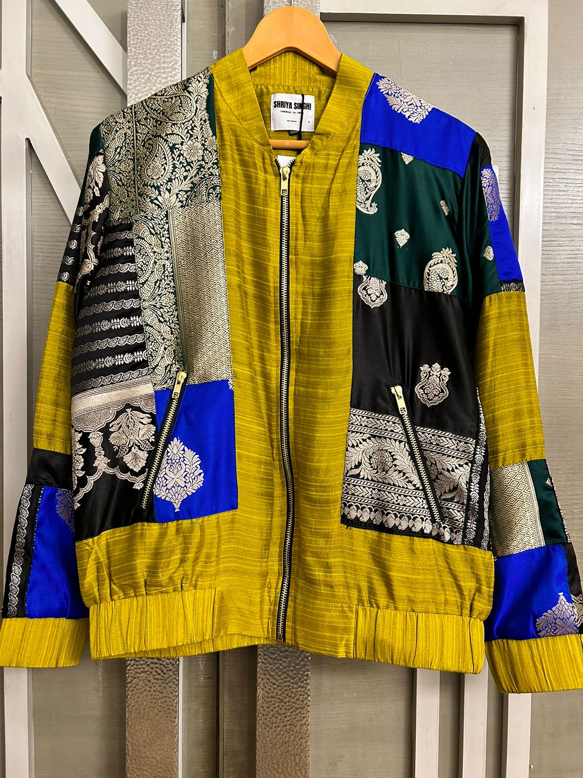 Mustard Upcycled Silk Coord Set