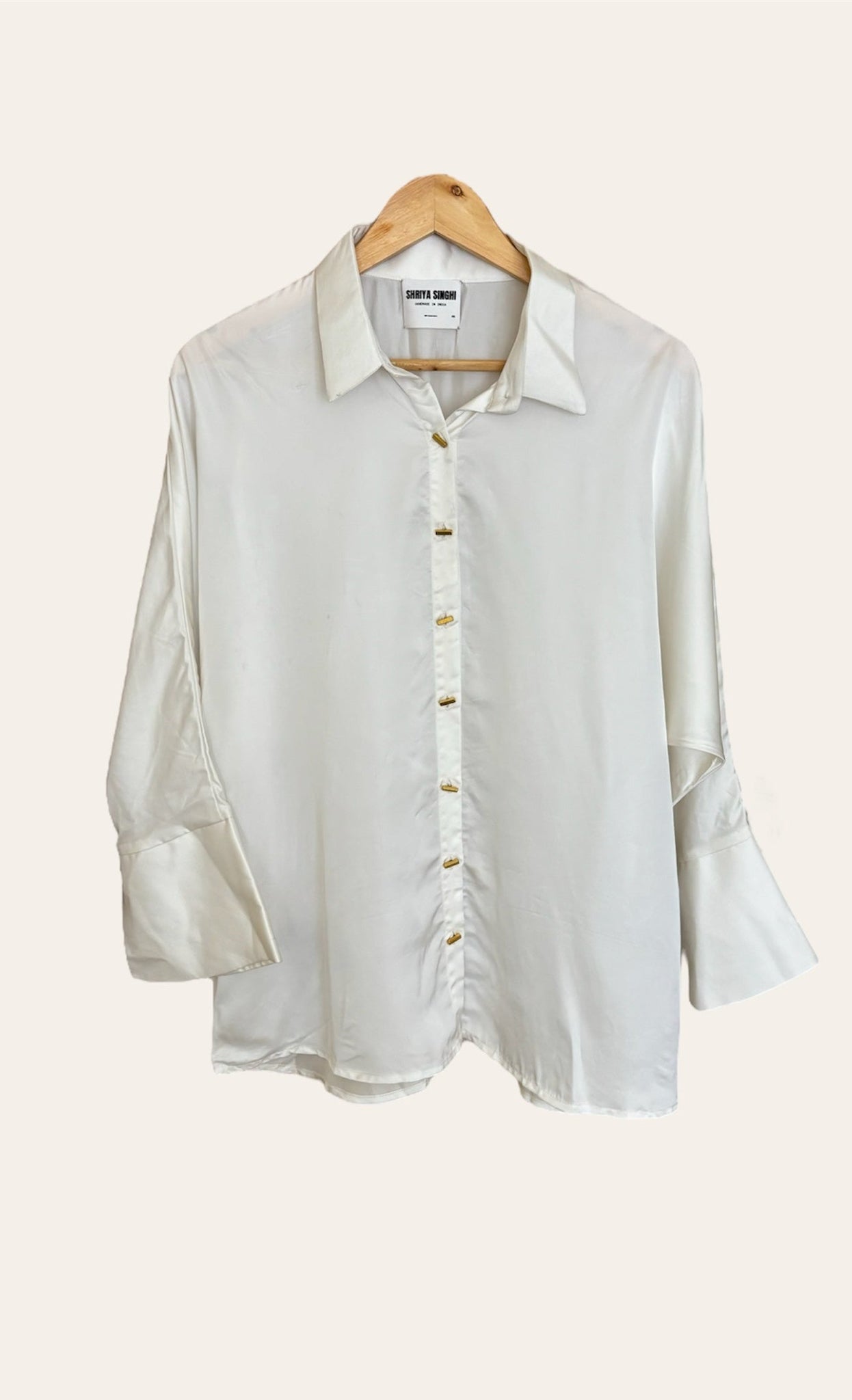 Lea One Size Shirt In Ivory/white