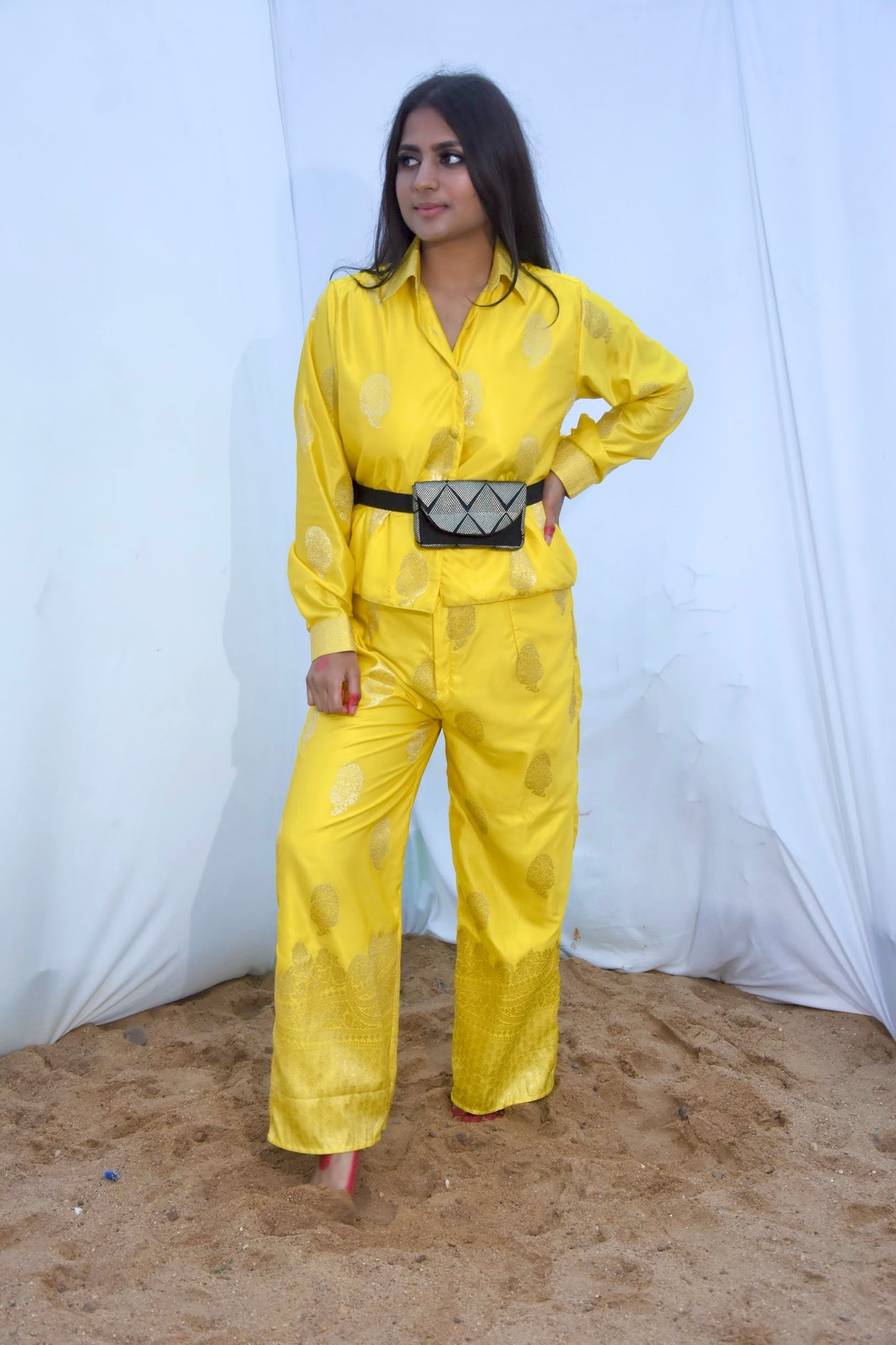 Ranisa Coord Set In Yellow