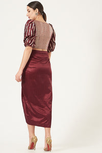 Aarya Silk Crop Top