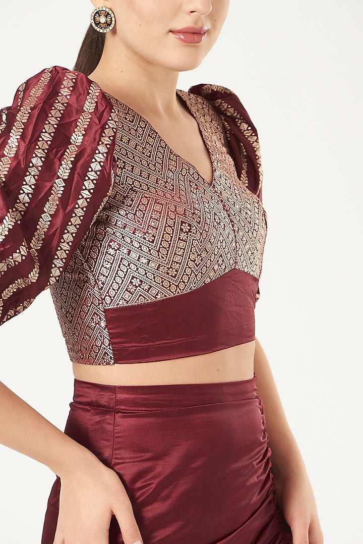 Aarya Silk Crop Top